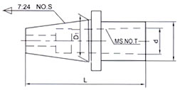 7:24 morse taper sleeve