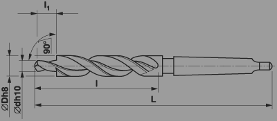 taper shank step drill