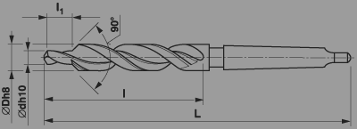 taper shank step drill